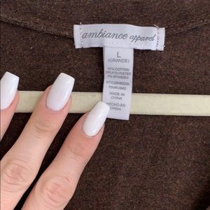 Medium Brown V-Neck T-Shirt